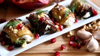 The Best Rolled Eggplant Salad Recipe  Armenian Cuisine  Heghineh Cooking Show [upl. by Inkster]