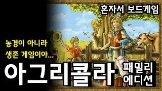 혼자서 보드게임 아그리콜라 패밀리 에디션 Agricola Family Edition [upl. by Wahlstrom]