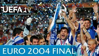 UEFA EURO 2004 final Greece 10 Portugal highlights [upl. by Khano103]