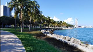 Bayfront Park 4K Downtown Miami FL [upl. by Luise]