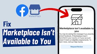 Fix quotFacebook Marketplace Isnt Available to Youquot 2024 [upl. by Rolyat404]