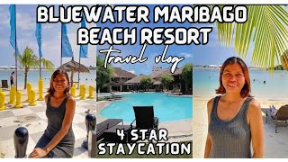 Staycation at Bluewater Maribago Beach Resort  4 Star Hotel Tour  Room Tour amp Amenities travel [upl. by Gale]