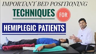 HOW TO POSITION A HEMIPLEGICPARALYSIS PATIENT IN SUPINE LYING PART1 [upl. by Jareen]