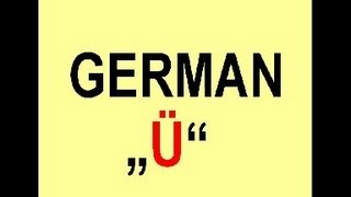 How to pronounce the german Umlaut quotüquot [upl. by Terena836]