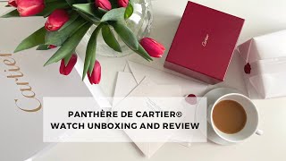 Panthère de Cartier ® Small Watch  Full unboxing amp review  Experience [upl. by Narbig]