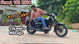 Avenger Street 160 New Model 2024  Black Edition Deataild Review Price [upl. by Assela]