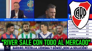 PERIODISTAS ANALIZAN EL MERCADO DE PASES DE RIVER Y LAS CONFERENCIAS DE MARTIN DEMICHELIS [upl. by Oilla]