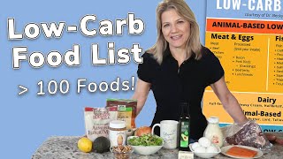 What Can You Eat on a Low Carb Diet Full Food List [upl. by Analaj]