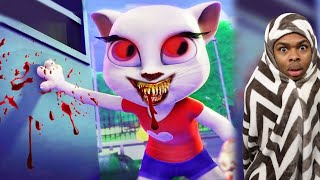 Testing The CREEPY TALKING ANGELA App for the First Time [upl. by Nahtanoy587]