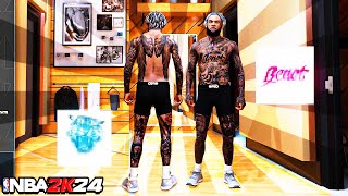 BEST DRIPPY TATTOO TUTORIAL IN NBA 2K24 CURRENT amp NEXT GEN [upl. by Laemaj]