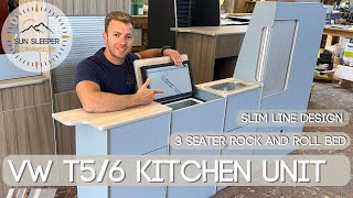 VW T5 T6 SLIM LINE CAMPERVAN KITCHEN UNIT VOLKSWAGEN CONVERSION [upl. by Yznel]