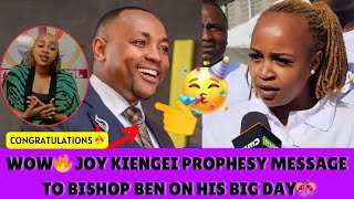 WOW🔥BISHOP BEN KIENGEIS WIFE PROPHESY MESSAGE TO HIM ON HIS BIG DAY [upl. by Neved]