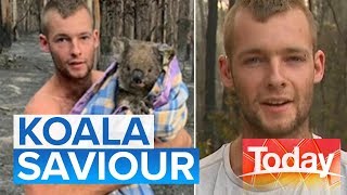 Aussie stays in fire zone to rescue injured koalas Australia bushfire crisis  Today Show Australia [upl. by Mccarthy]