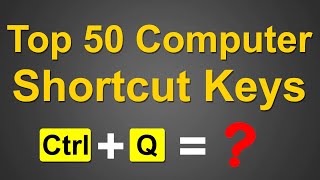 Top 50 Computer Keyboard Shortcut Keys  Computer Shortcut Keys  Top Keys  Best Keys  AlphaRez [upl. by Aleydis]