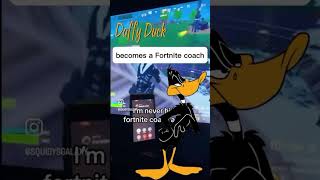 Daffy Duck becomes a Fortnite coach [upl. by Ynnatirb]