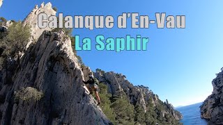 La Saphir  Calanque dEnVau Grande voie dans le Parc National des Calanques [upl. by Benedetta728]