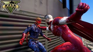 GTA 5  Omniman vs Homelander [upl. by Eatnahc]