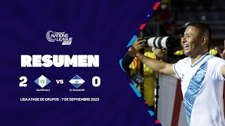 Resumen  Guatemala vs El Salvador  202324 Concacaf Nations League [upl. by Yrrac]