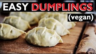 How to make vegan Dumplings Gyoza Chinese Potstickers recipe 餃子  ぎょうざ [upl. by Britton]