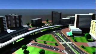 MICROSTATION ANIMATION  PASAJ CRAIOVA KM0  PT [upl. by Manoff]