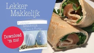 Eiwitrijke Wrap met Zalm  Koolhydraatarme Recepten  Protiplan [upl. by Patterman518]