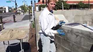 How to stucco plaster Cinder blocks [upl. by Nosila]