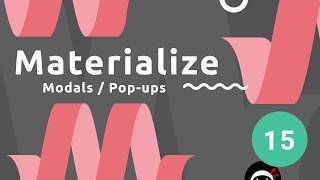 Materialize Tutorial 15  Modals [upl. by Yhtac676]