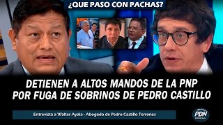 ABOGADO DE CASTILLO VS CHINCHA DETIENEN A ALTOS MANDOS DE LA PNP POR FUGA DE SOBRINOS DE CASTILLO [upl. by Tasia]