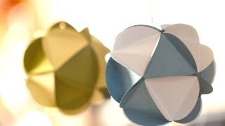 Paper Ball Ornaments [upl. by Ellesirg]