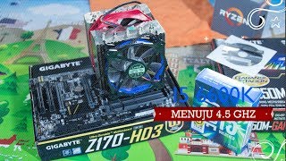 Overclock Intel i5 6600K Dengan Gigabyte Z170 HD3 [upl. by Huan]