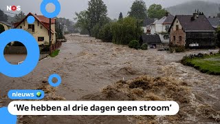 Dam in Polen doorgebroken door noodweer [upl. by Sillihp]