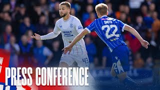 PRESS CONFERENCE  Nicolas Raskin  St Johnstone 02 Rangers  16 Sep 2023 [upl. by Nerual516]