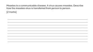 How measles is passed on [upl. by Ardyce633]