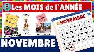 Les mois de lannée  le mois de NOVEMBRE [upl. by Kaazi]