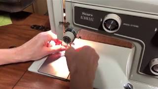 Threading a Kenmore 148 Upper Thread [upl. by Enelia]