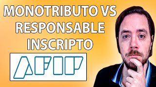 Diferencia entre Monotributo y Responsable Inscripto AFIP ARGENTINA ✅ [upl. by Neelav]