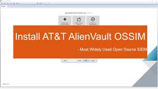 Install ATampT AlienVault OSSIM in VMWare Workstation [upl. by Garnes]