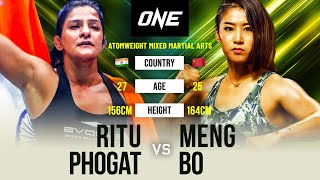 Ritu Phogat vs Meng Bo  Full Fight Replay [upl. by Westfahl]