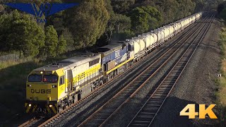 Trains on the Divide at Wandong Australian Trains in 4K [upl. by Laden]