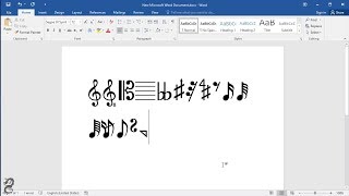 How to type musical notes symbols in Word [upl. by Brenan]