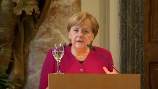 Merkel Kritische Worte in Richtung Trump [upl. by Warren535]