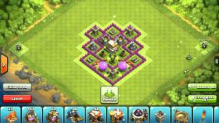 Clash of Clans level 6 town hall defense base [upl. by Attelrahs545]