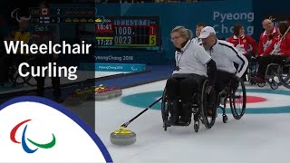 Wheelchair curling Canada v Finland  Round Robin  Pyeong… [upl. by Renaud]