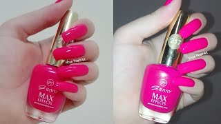 Neon Pink Nails Tutorial Nail Polish Swatch and Review  Rose Pearl [upl. by Ariday]