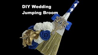 DIY Wedding Heirloom Jumping Broom Easy Tutorial Short Video [upl. by Cinnamon733]