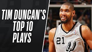 Tim Duncans Top 10 Plays of His Career [upl. by Letnahs]