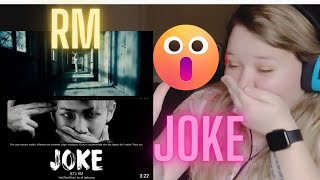 FIRST Reaction to RM  JOKE 🤯 Official MV [upl. by Snevets]