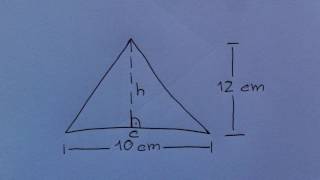 Oberflächenberechnung eines Dreiecks  Formel und Erklärung [upl. by Pryce]