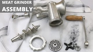 Meat Grinder  How To Assemble A Cast Iron Meat Grinder [upl. by Adriaens]