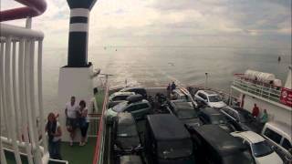 Ferry Holwerd to Nes Ameland a time lapse movie [upl. by Eilatan]